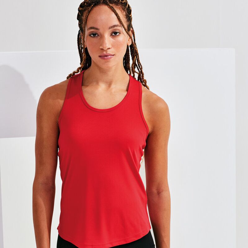 Women’s recycled performance slim racerback vest Thumbnail